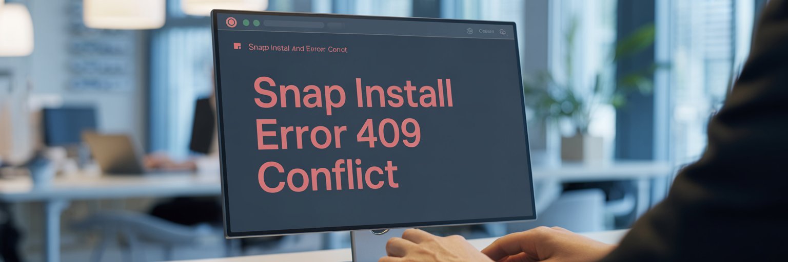 Snap Install Error 409 Conflict